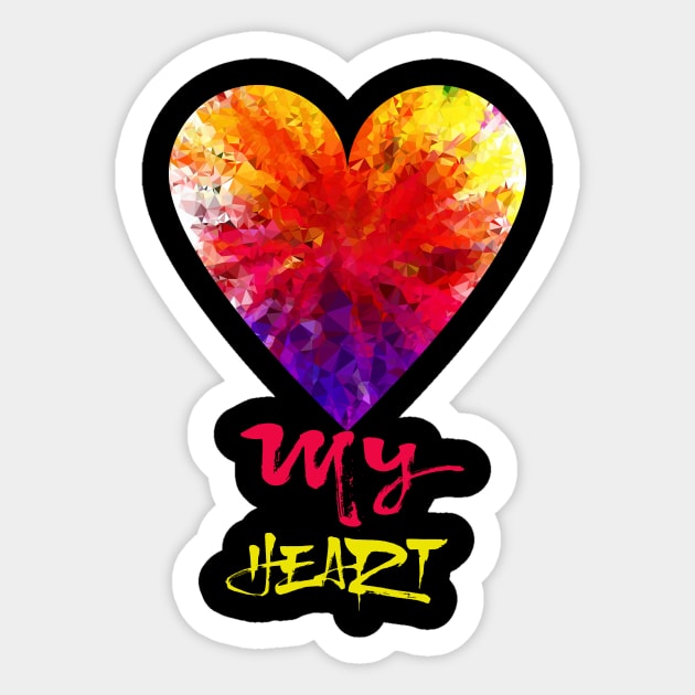 My Heart Sticker by Breshka